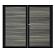 WPC Schutting Compleet Horizontaal incl. 1 paal 184 x185 cm Zwart + Antraciet Rhombus