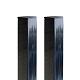 Stalen paal tbv enkele composiet poort 80x80x260 cm  - Zwart