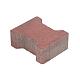 H-Profielsteen 10cm KOMO MP rood met deklaag 42st/lg