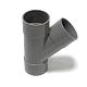 PVC y-stuk 45 graden 3x lijmmof 50mm