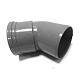PVC bocht 30 graden manchet/spie 110mm