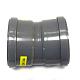 PVC bocht 15 graden 2x manchet 160mm