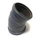 PVC bocht 45 graden 2x manchet 160mm