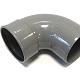 PVC bocht 90 graden manchet/spie 160mm