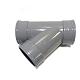 PVC y-stuk 45 graden 3x manchet 160mm