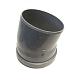 PVC bocht 15 graden manchet/spie 315mm