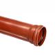 PVC afvoerbuis lengte 5 meter SN8 incl manchet 500mm bruin