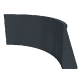 Gepoedercoat staal keerwand binnenbocht 100 x 100 x 60 cm  Zwart