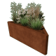 Cortenstaal plantenbak Driehoek ongelijkzijdig 112 x 40 cm