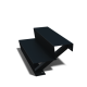 Zwarte trap 2-trede Zwart (breedte 80 cm)