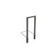 Gepoedercoat staal pergola recht 150 cm exclusief betonpoer Antraciet