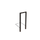 Gepoedercoat staal pergola recht 150 cm inclusief betonpoer Zwart