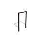 Gepoedercoat staal pergola recht 200 cm inclusief betonpoer Zwart