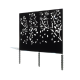 Gepoedercoat staal paneel boom complete set 240 x 6 x 190 cm Antraciet