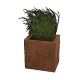 Cortenstaal plantenbak Rechthoek 30 x 40 x 30 cm geen bodemplaat
