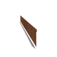 Cortenstaal kantopsluiting geplet 13 cm (lengte 150 cm)