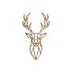 Cortenstaal wanddecoratie Deer 1.0 Large