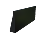 Gepoedercoat staal keerwand recht 100 x 60 cm  Zwart
