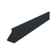 Gepoedercoat staal keerwand recht 100 x 30 cm Antraciet