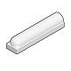 Parkeer of stootbanden 1x rond grijs 20x25x100
