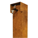 Tuinpaal Pro+ service station, waterkraan corten