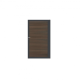 Enkele aluminium poort horizontaal met toebehoren en vulling 100x160 cm Antraciet + Rhombus Donkerbr