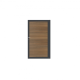 Enkele aluminium poort horizontaal met toebehoren en vulling 100x160 cm Antraciet + Rhombus Schaduw 
