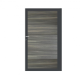 Enkele aluminium poort horizontaal met toebehoren en vulling 100x160 cm Antraciet + Geborsteld Antra