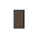 Enkele aluminium poort horizontaal met toebehoren en vulling 100x160 cm Zwart + Rhombus Schaduw Donk