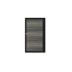 Enkele aluminium poort horizontaal met toebehoren en vulling 100x160 cm Zwart + Rhombus Schaduw Antr