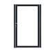 Enkele aluminium poort met toebehoren excl. vulling 100x180 cm Antraciet