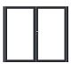 Dubbele aluminium poort met toebehoren excl. vulling 300x180 cm Antraciet