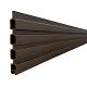 Enkele aluminium poort verticaal met toebehoren en vulling 100x160 cm Antraciet + Rhombus Donkerbrui