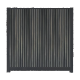 WPC Schutting Compleet Verticaal incl. 1 paal 184 x188 cm Antraciet + Antraciet Rhombus Schaduw