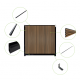 WPC Schutting Compleet Verticaal incl. 1 paal 184 x188 cm Antraciet + Antraciet Rhombus Schaduw