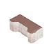 Passtuk (16st begin en 32st halve \ lg) H-Profielsteen 10cm KOMO heidepaars met deklaag