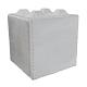 Betonblok LxBxH 80x80x80cm met noppen, zonder lepelgaten