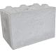 Betonblok LxBxH 120x80x80cm met noppen, zonder lepelgaten