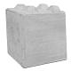 Betonblok LxBxH 60x60x60cm met noppen, zonder lepelgaten