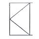 Poortframe gegealvaniseerd 100x80cm (bxh) incl. stelogen
