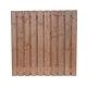 Tuinscherm 19 planken rood geïmpregneerd hout 180x90cm (bxh)