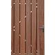 Tuinpoort hardhout keruing 100x100cm (bxh) incl. gegalvaniseerd frame en stelogen