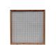 Gaastuinscherm rood geïmpregneerd hout 180x90cm (bxh) incl. kader 44x69 mm en gaasmazen 100x100 mm