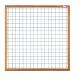 Gaastuinscherm hardhout keruing 180x90cm (bxh) incl. kader 44x69 mm en gaasmazen 100x100 mm