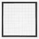 Gaastuinscherm zwart gespoten 180x90cm (bxh) incl. kader 44x69 mm en gaasmazen 100x100 mm