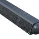Beton eindpaal met bol kop 10x10x195cm sponning 74 cm antraciet