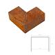 Multi-edge ProFILE 6x5x12cm Corten Hoekstuk